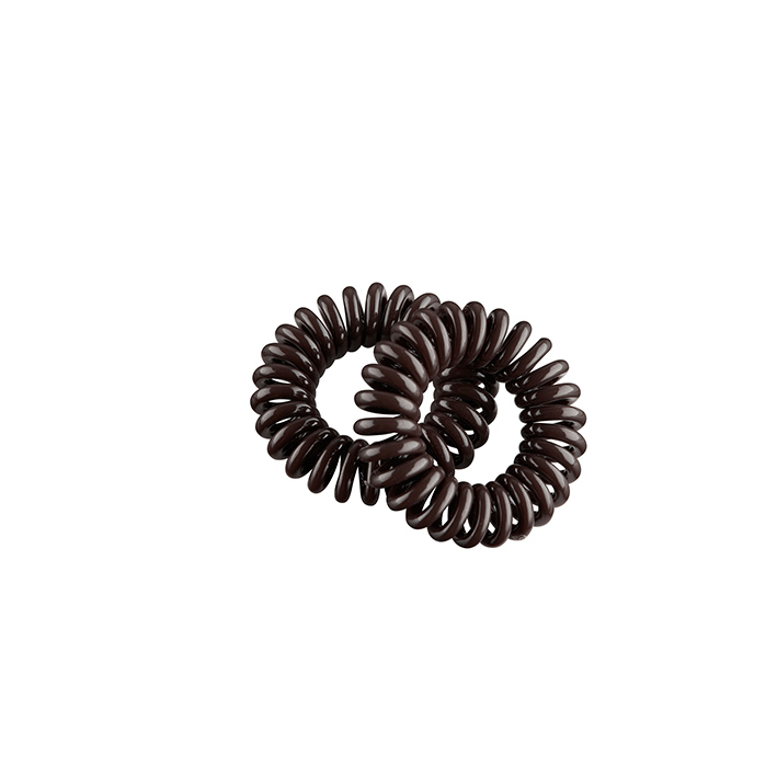 Eurostil PACK DE 2 GOMAS ESPIRAL PEQUEÑA 35MM MARRON