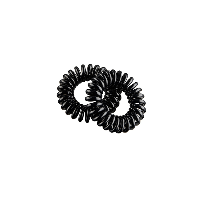 Eurostil PACK DE 2 GOMAS ESPIRAL PEQUEÑA 35MM NEGRAS