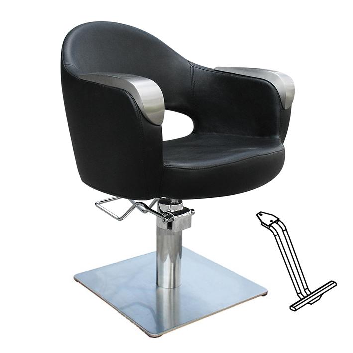 Eurostil SILLA ART NEGRA PIE CUADRADO CON APOYAPIES