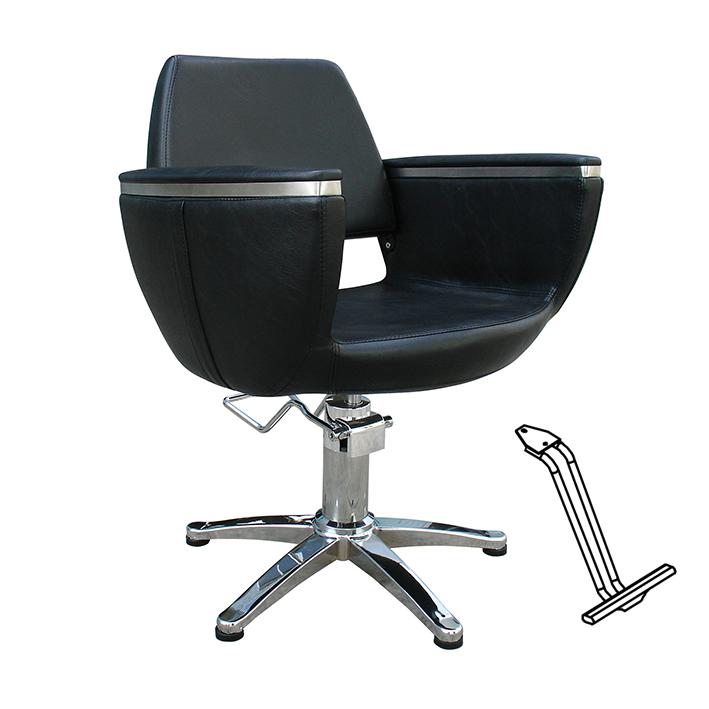Eurostil SILLA BOHEMIAN NEGRA PIE ESTRELLA CON APOYAPIE