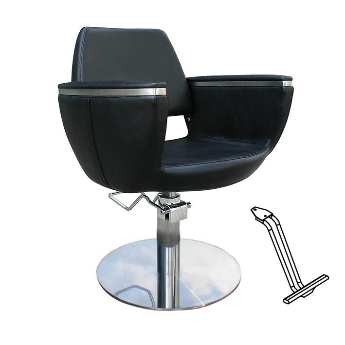 Eurostil SILLA BOHEMIAN NEGRA PIE REDONDO CON APOYAPIES