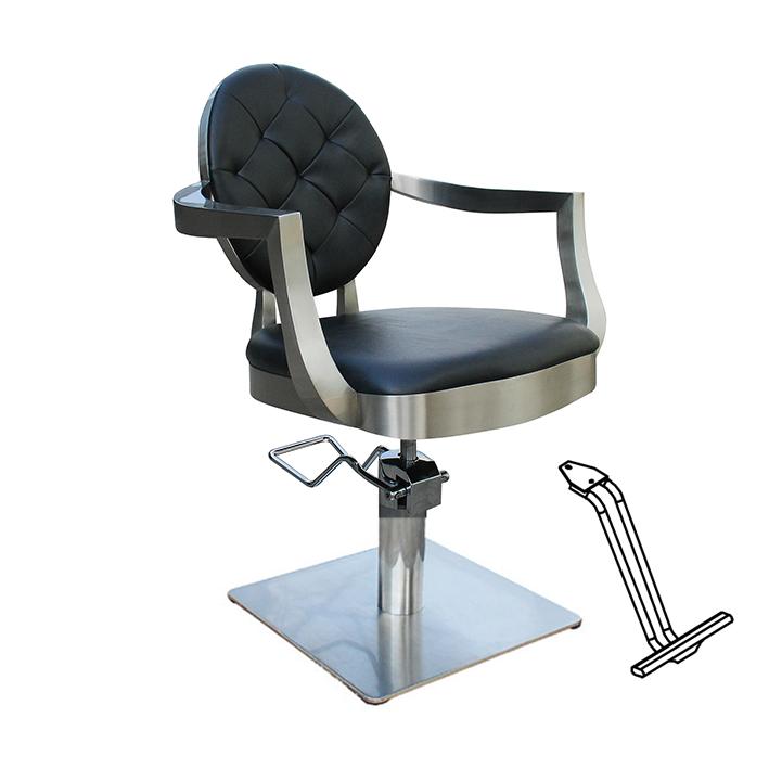 Eurostil SILLA CHIC NEGRA PIE CUADRADO CON APOYAPIES