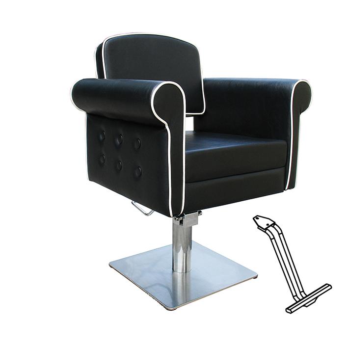 Eurostil SILLA STYLE NEGRA PIE CUADRADO CON APOYAPIES