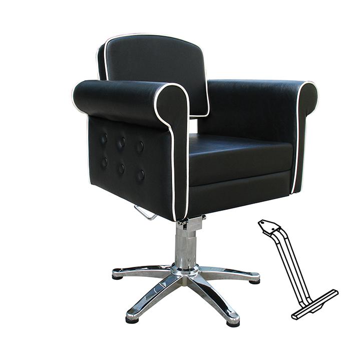 Eurostil SILLA STYLE NEGRA PIE ESTRELLA CON APOYAPIES