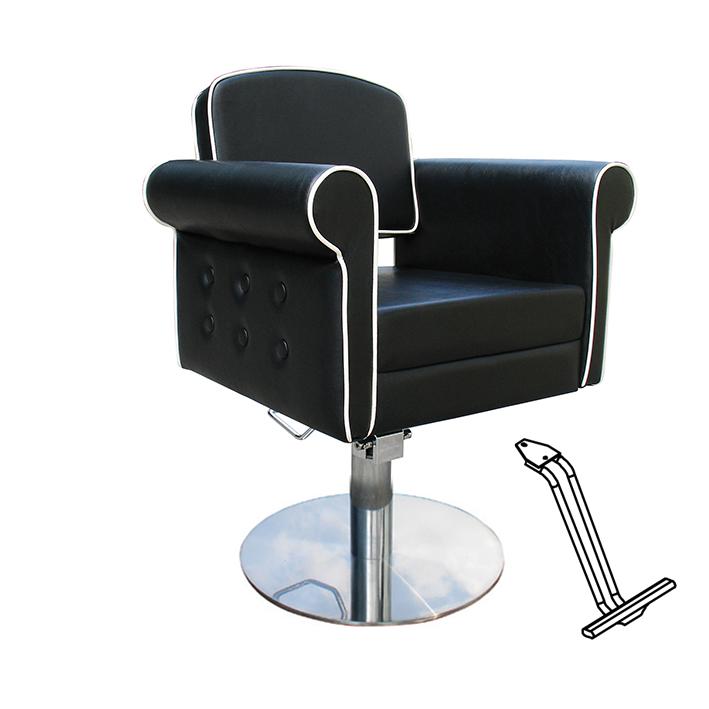 Eurostil SILLA STYLE NEGRA PIE REDONDO CON APOYAPIES