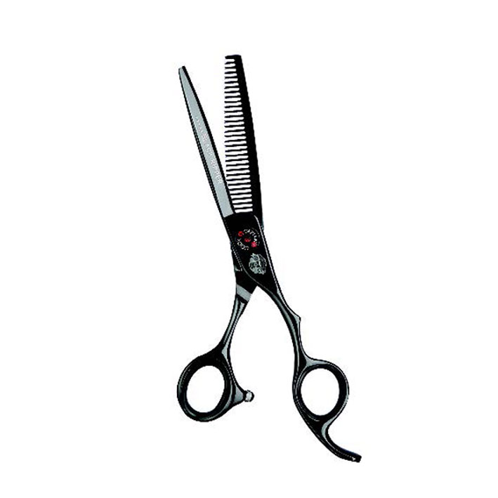 Eurostil TIJERA ESCULPIR BARBERO CAPTAIN COOK BLACK RIPPER 6″