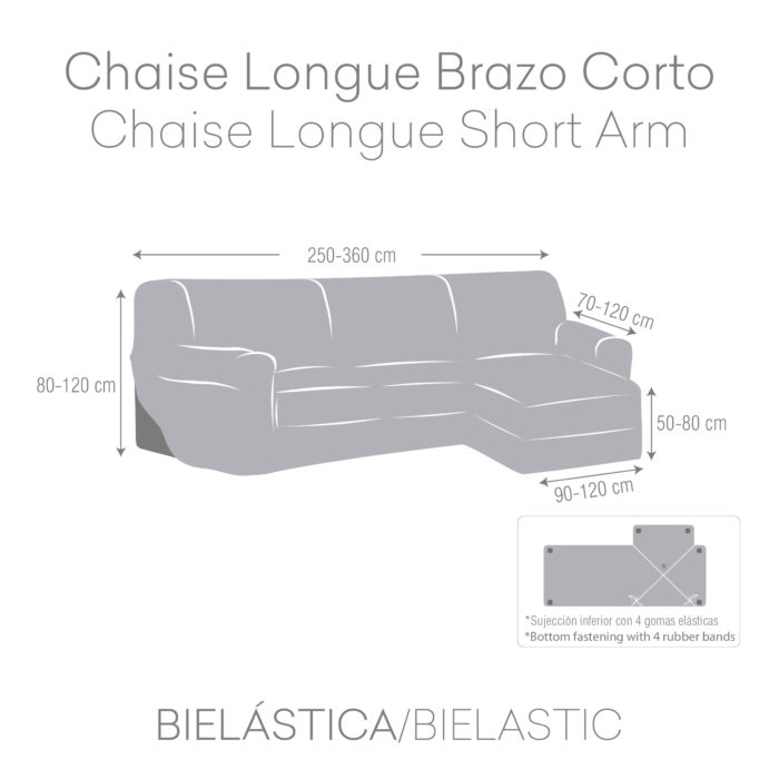 Eysa FUNDA CHAISE LONGUE BIELÁSTICA JAZ