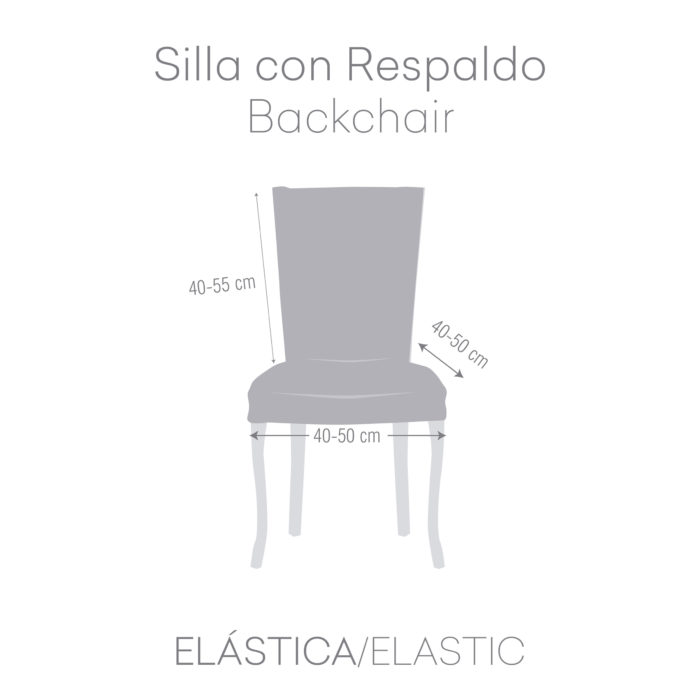 Eysa FUNDA SILLA ELÁSTICA CON RESPALDO PACK 2 TROYA