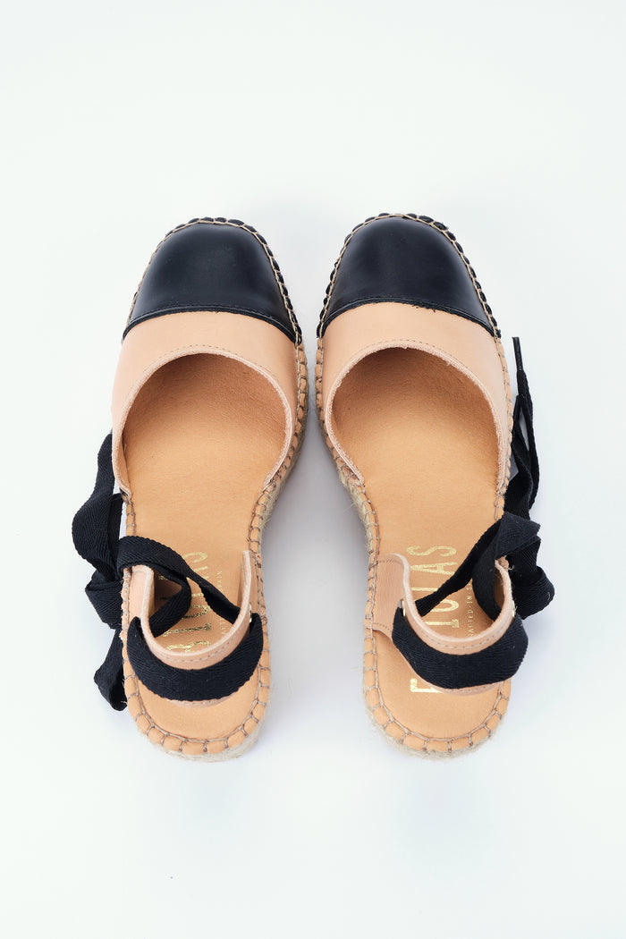 Fabiolas Alpargata Altearas Beige/Negro