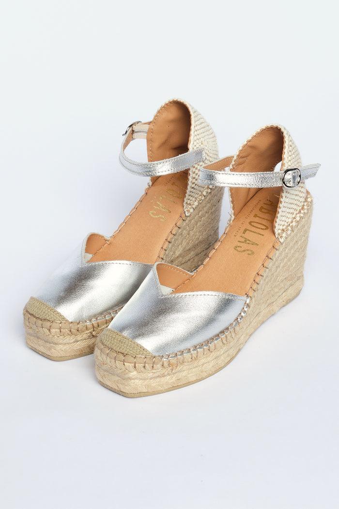 Fabiolas Alpargata Espartana Plata