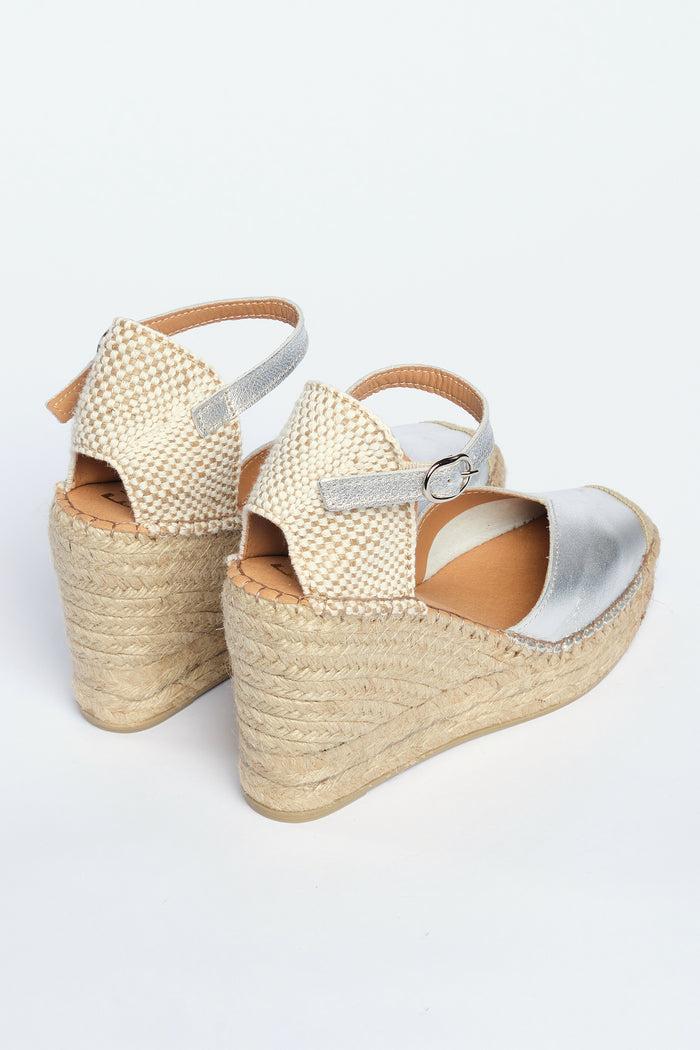 Fabiolas Alpargata Espartana Plata