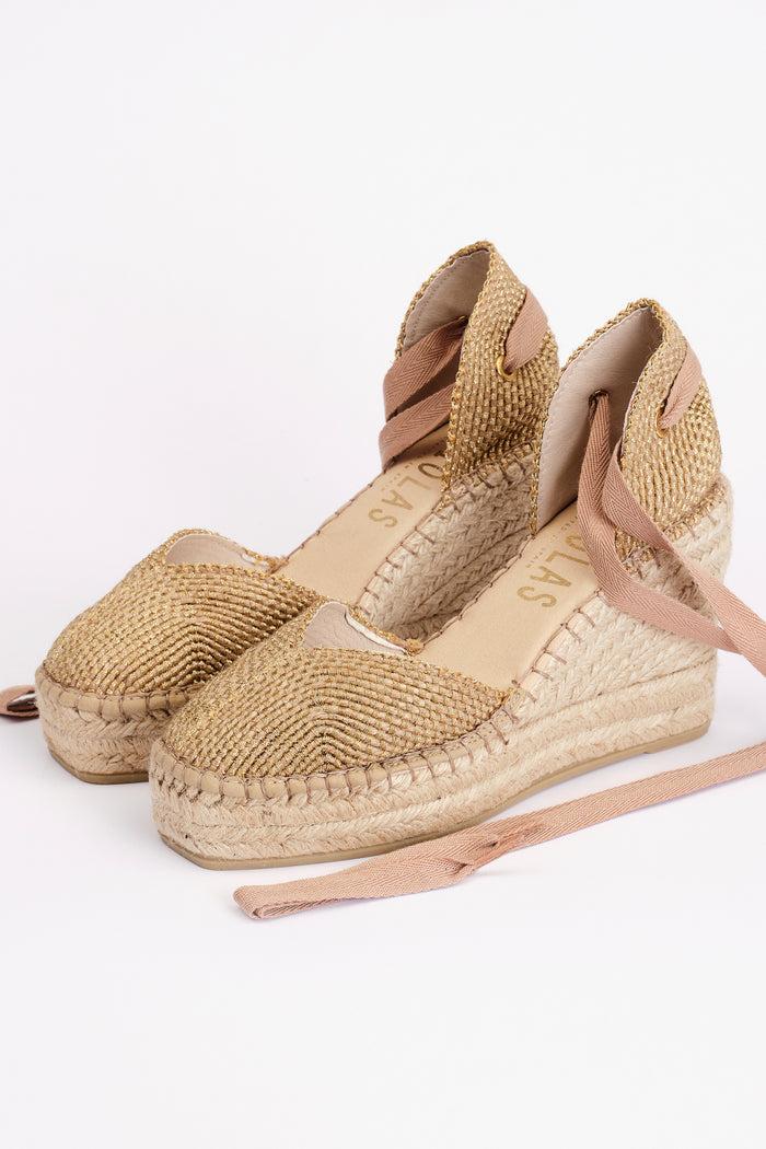 Fabiolas Alpargata Nieves Oro