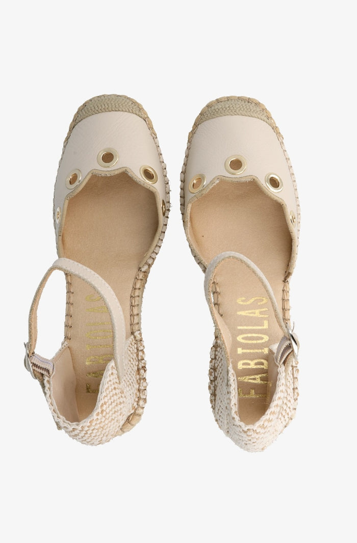 Fabiolas Alpargata Salz Crudo