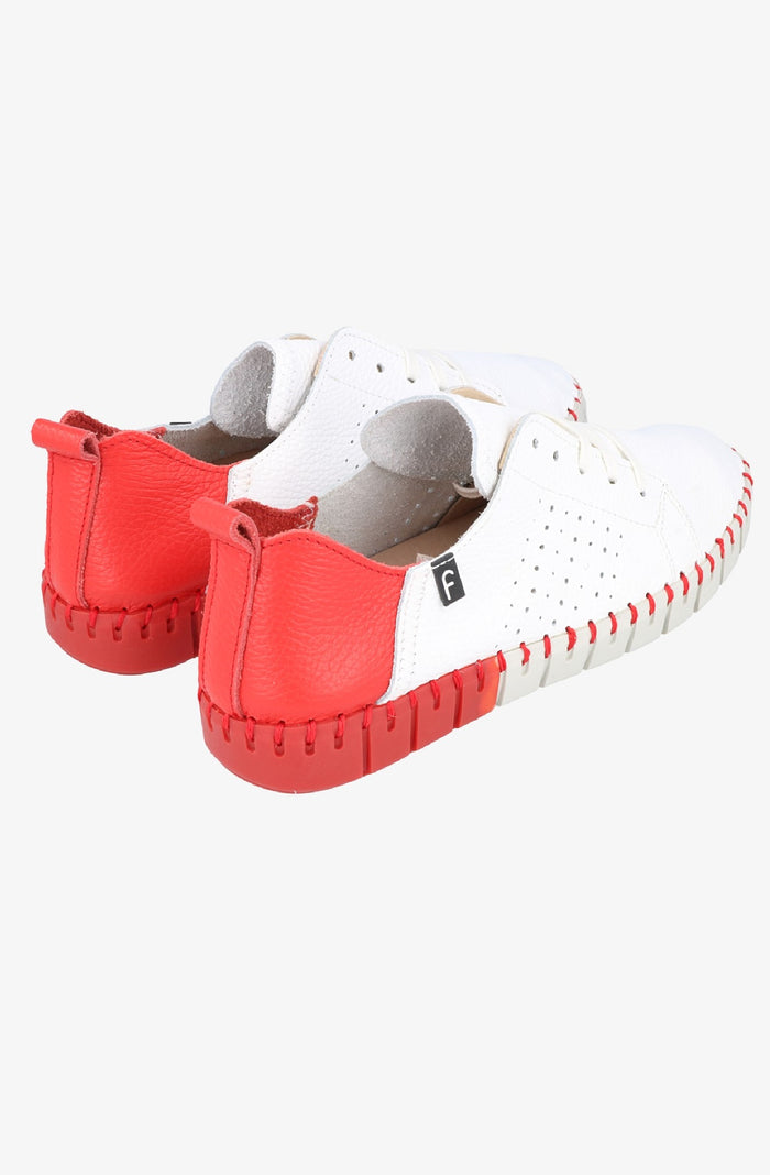 Fabiolas Sneaker JutHeras Blanco/Rojo