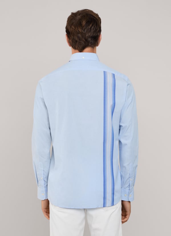 Façonnable Camisa Fil A Fil Cinta Lateral Fit Regular