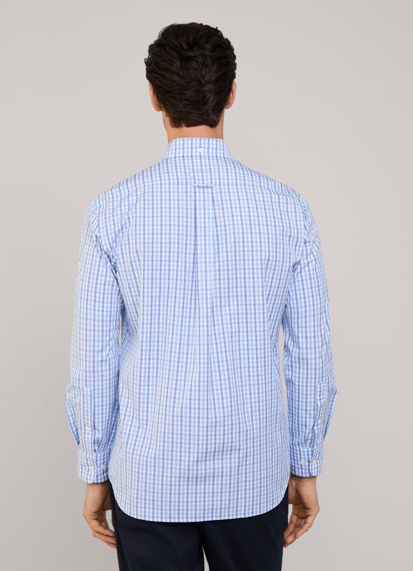 Façonnable Camisa Fil A Fil Cuadros Vichy Fit Regular