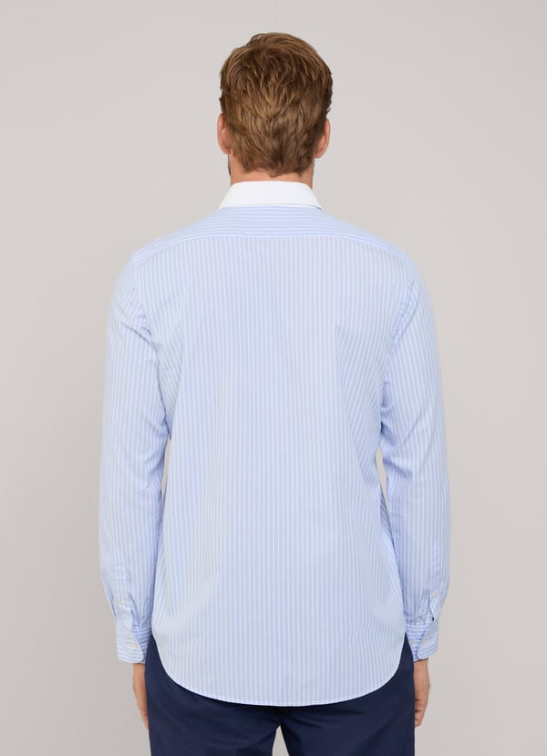 Façonnable Camisa Fil A Fil Rayas Bengala Fit Regular