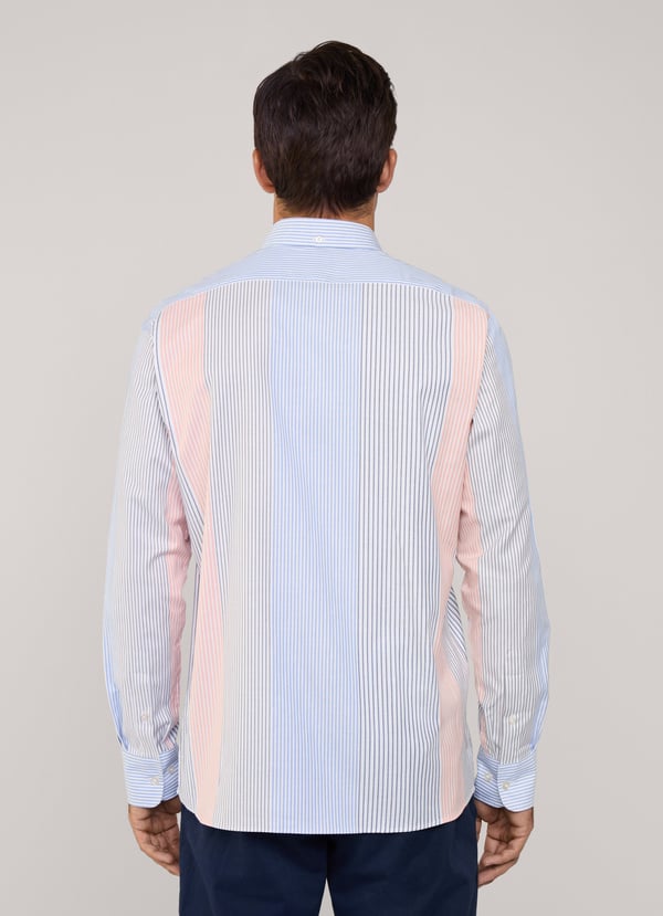 Façonnable Camisa Oxford Rayas Bayadere Fit Regular