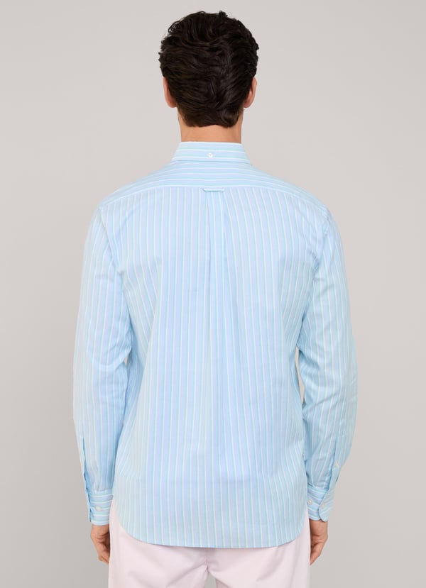 Façonnable Camisa Oxford Rayas Regimiento Fit Regular