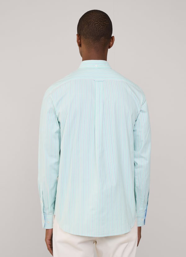 Façonnable Camisa Pinpoint Rayas Regimiento Fit Regular