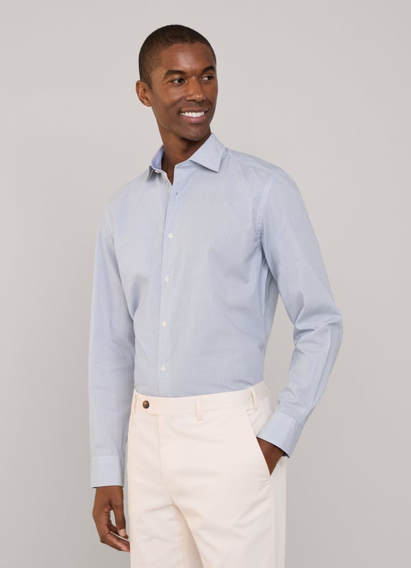Façonnable Camisa Popelín Diseño Geométrico Fit Regular