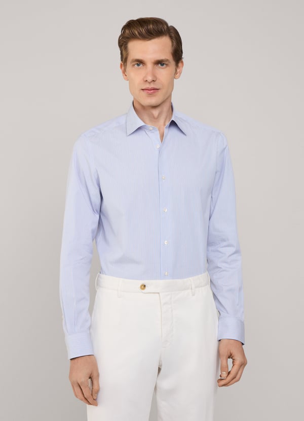 Façonnable Camisa Popelín Rayas Regimiento Fit Regular