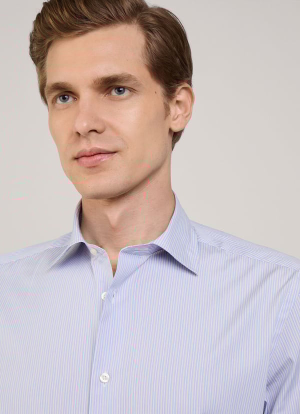 Façonnable Camisa Popelín Rayas Regimiento Fit Regular