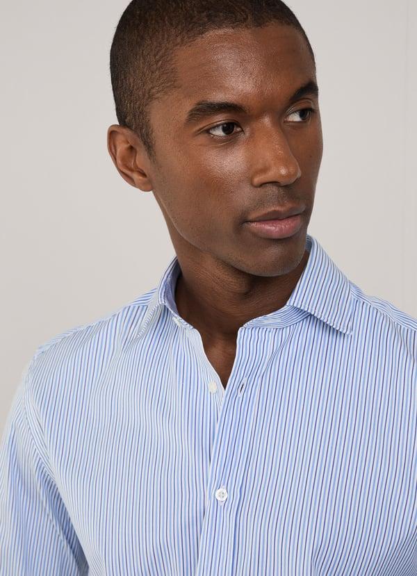 Façonnable Camisa Popelín Rayas Regimiento Fit Regular