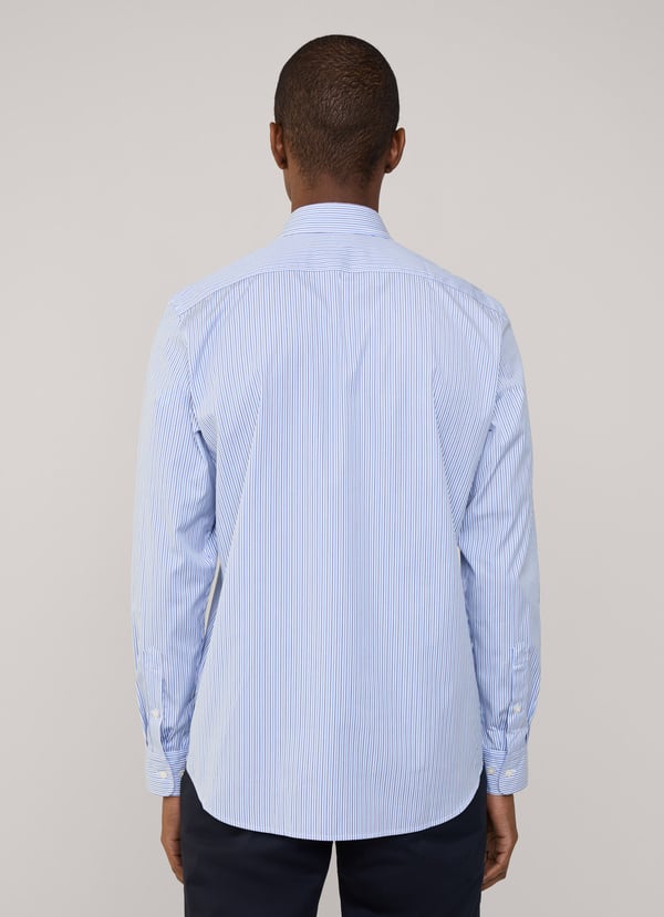 Façonnable Camisa Popelín Rayas Regimiento Fit Regular