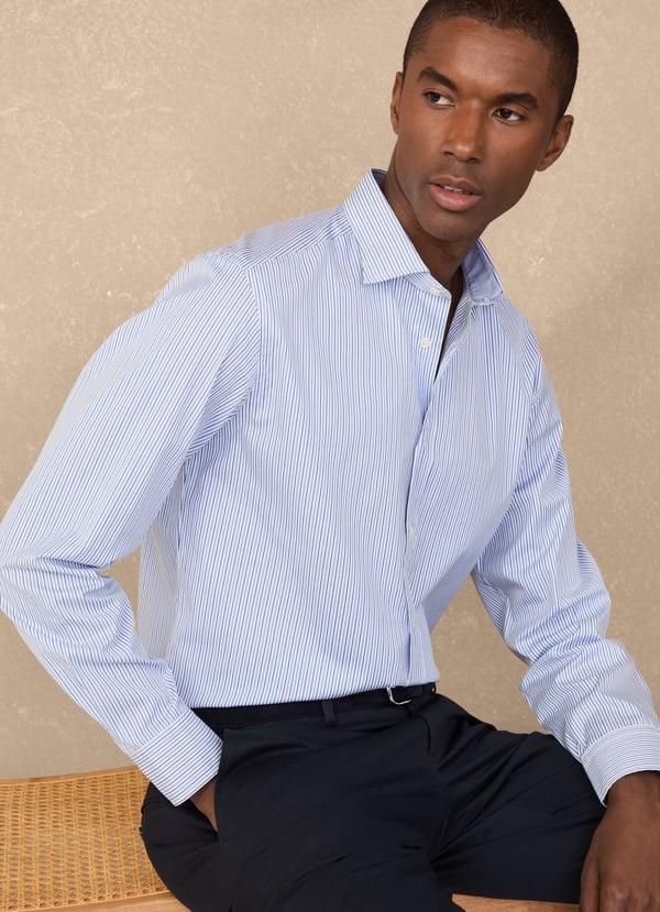 Façonnable camisa popelín rayas regimiento fit regular