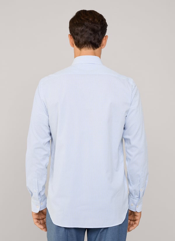 Façonnable Camisa Sarga Cuadros Ventana Fit Regular