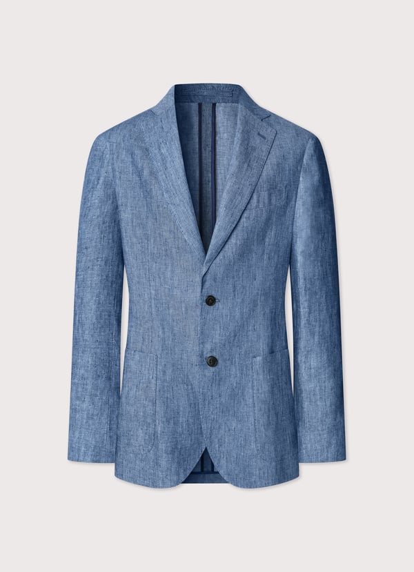 Façonnable Americana De Lino Chambray