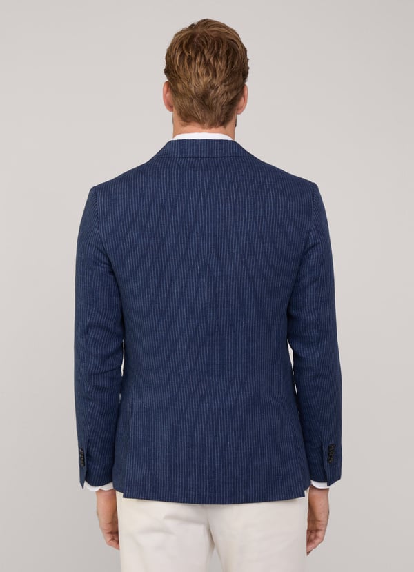 Façonnable Americana De Lino Raya Diplomática