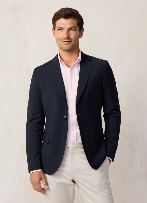 Façonnable Americana Elástica De Dos Botones