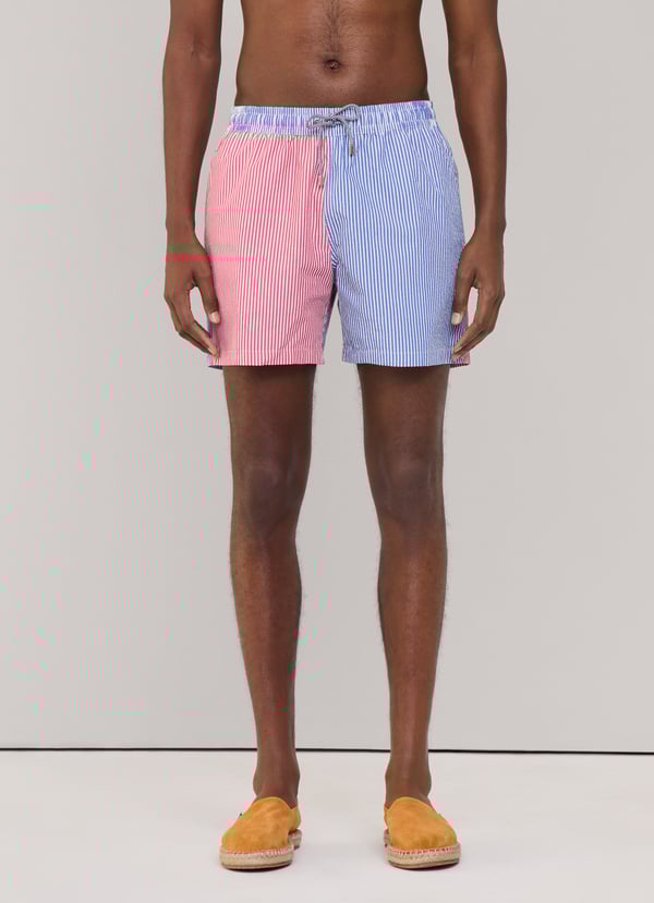Façonnable Bañador Bermuda Seersucker Rayas