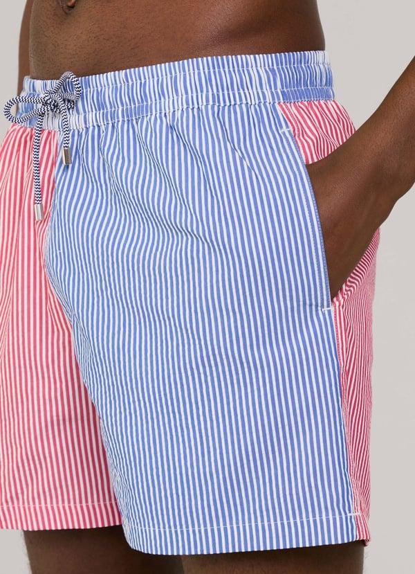 Façonnable Bañador Bermuda Seersucker Rayas