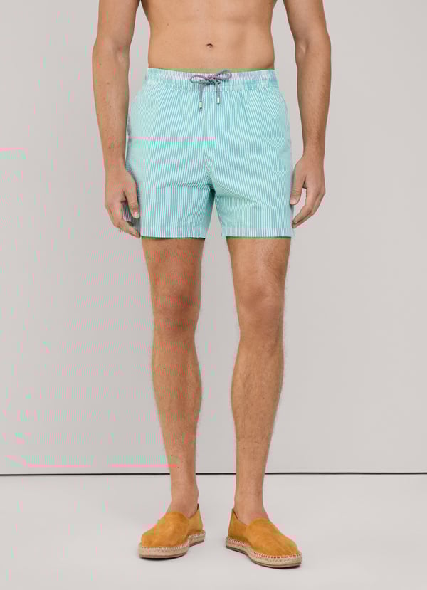 Façonnable Bañador Bermuda Seersucker Rayas