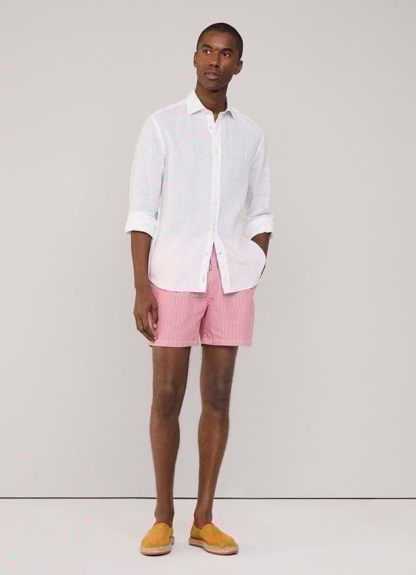 Façonnable Bañador Bermuda Seersucker Rayas