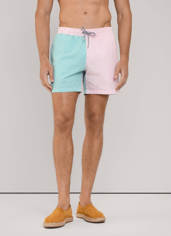 Façonnable Bañador Bermuda Seersucker Rayas