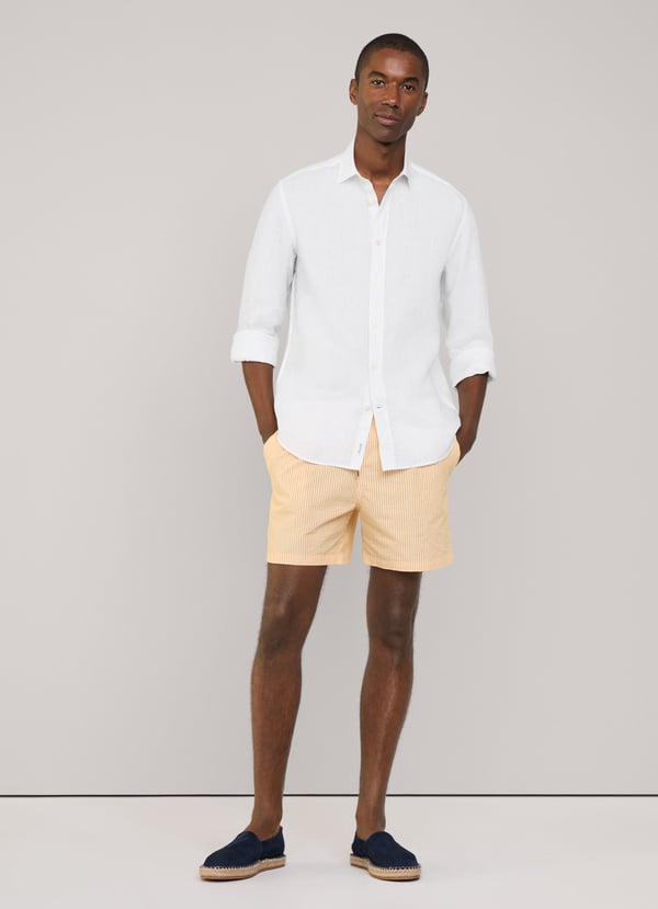 Façonnable Bañador Bermuda Seersucker Rayas