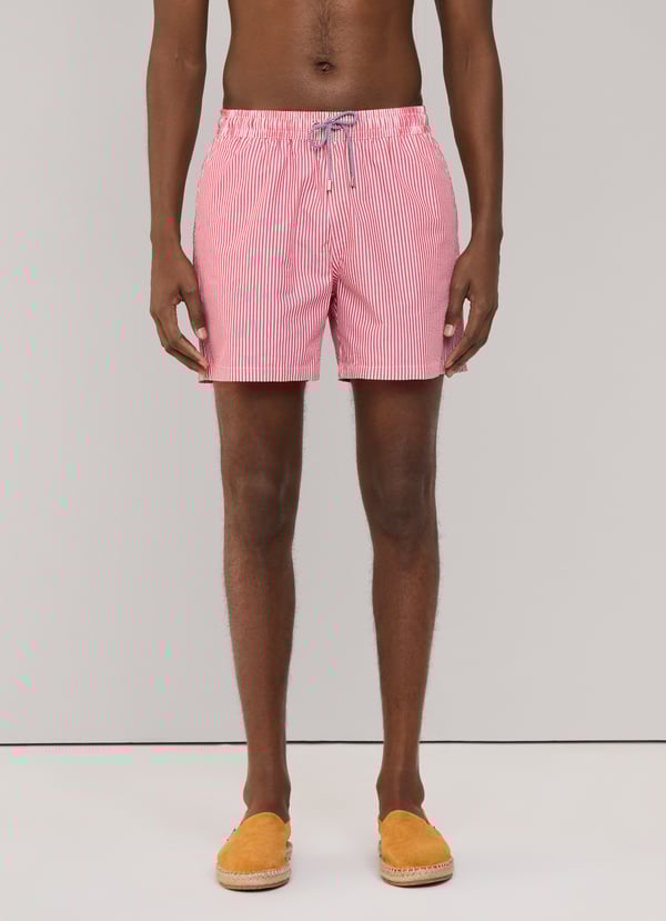 Façonnable Bañador Bermuda Seersucker Rayas