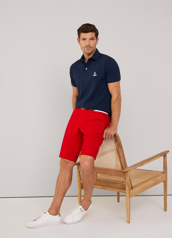 Façonnable bermuda chino elástica