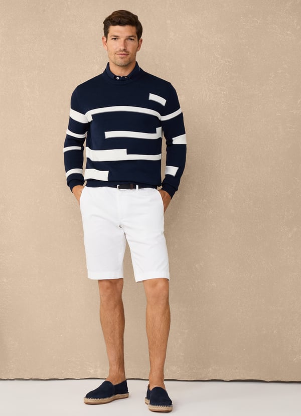 Façonnable bermuda chino elástica