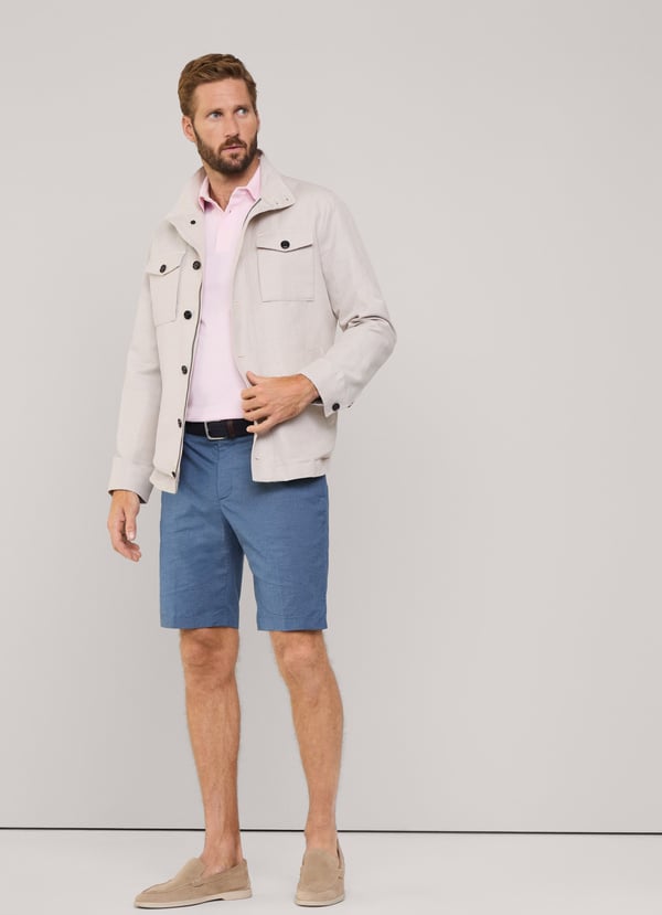 Façonnable bermuda elástica microcuadros