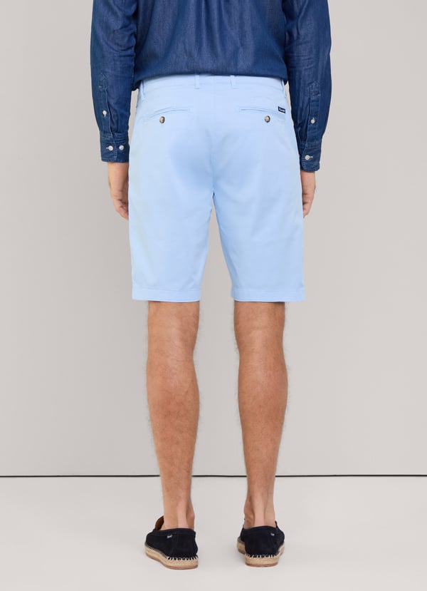 Façonnable Bermuda Elástica Teñida En Prenda