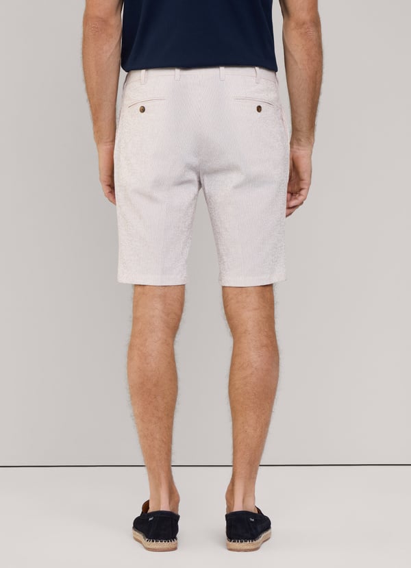 Façonnable Bermuda Seersucker De Rayas