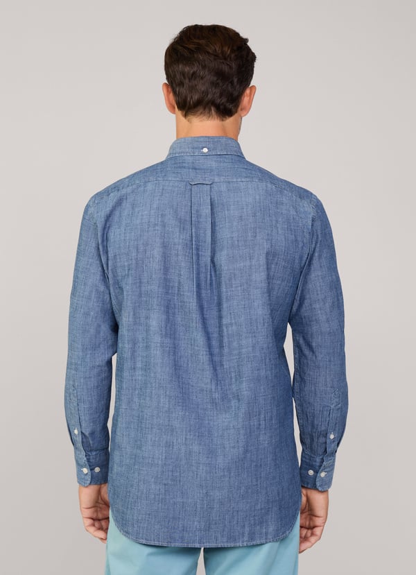 Façonnable Camisa Chambray Fit Regular