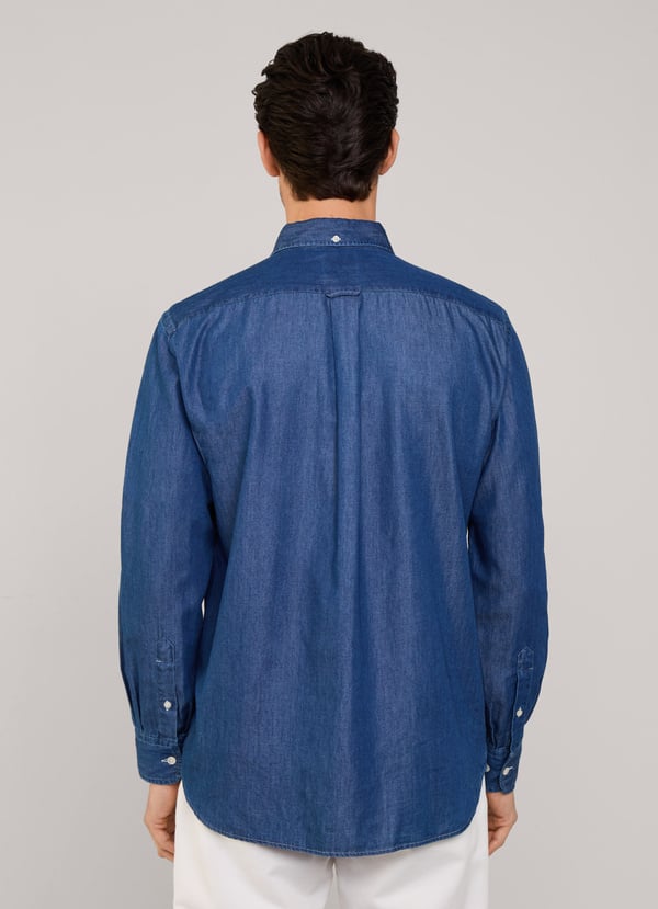 Façonnable Camisa Chambray Fit Regular