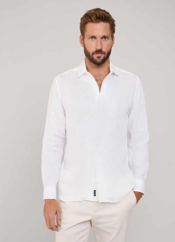 Façonnable Camisa De Lino Fit Regular