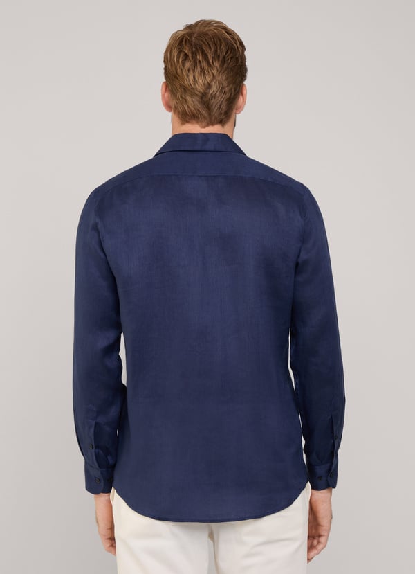 Façonnable Camisa De Lino Fit Regular